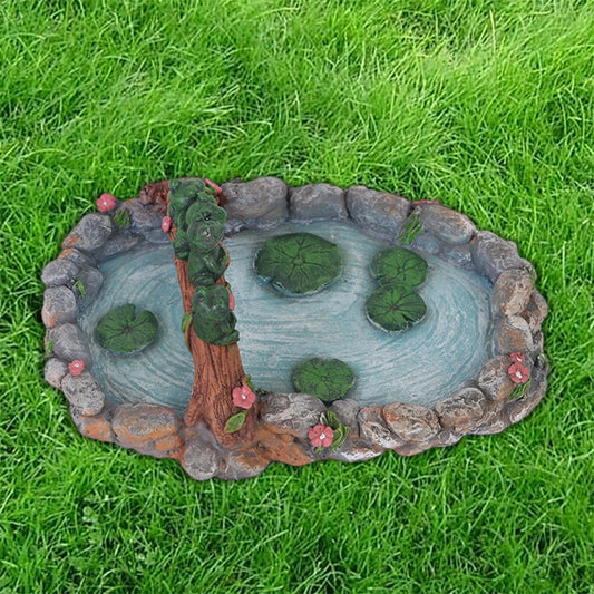 Whimsical Turtle Pond Garden Statue Outdoor Decor Figurine