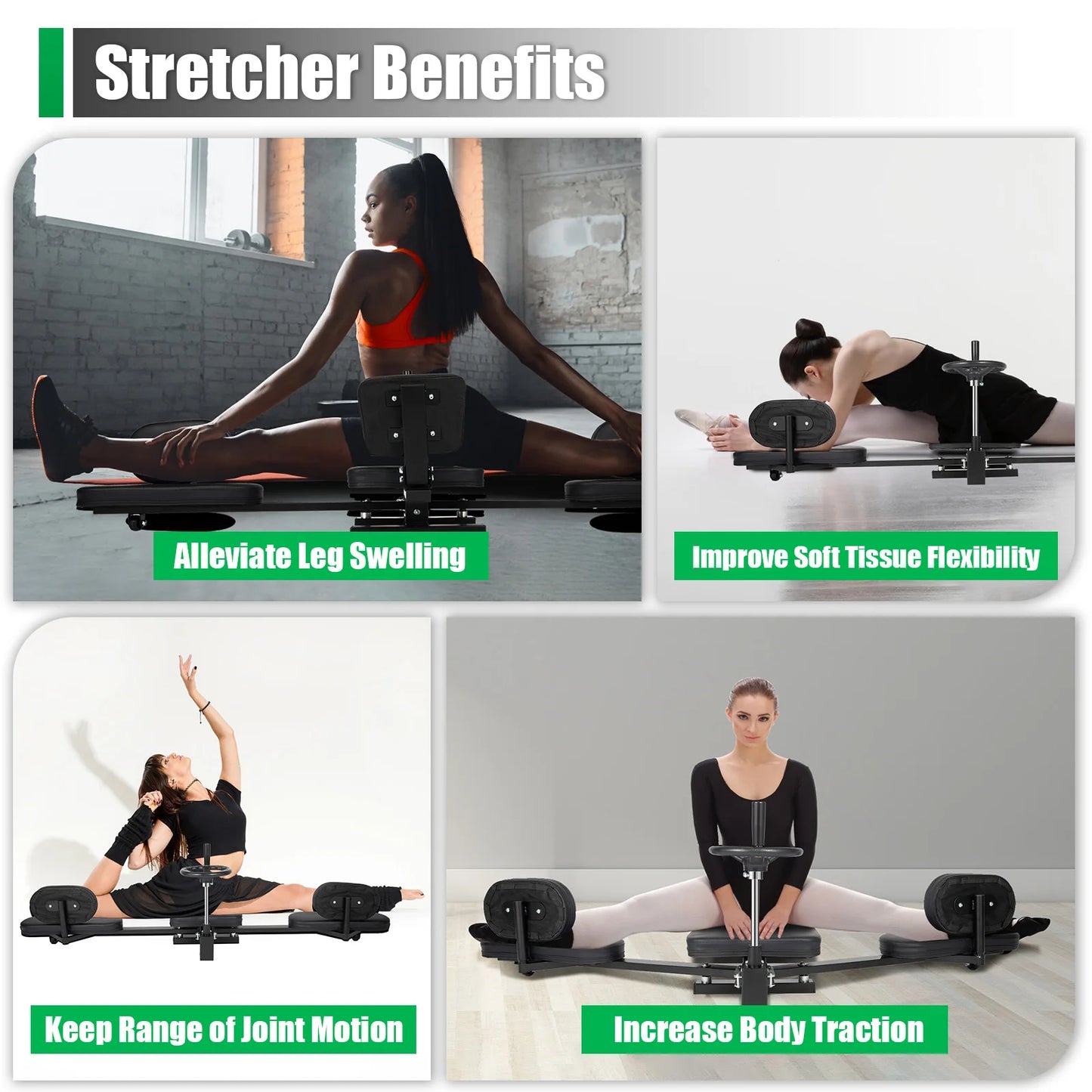 3 Bar Leg Stretching Machine Heavy Duty Leg Flexibility Gymnastics Yoga