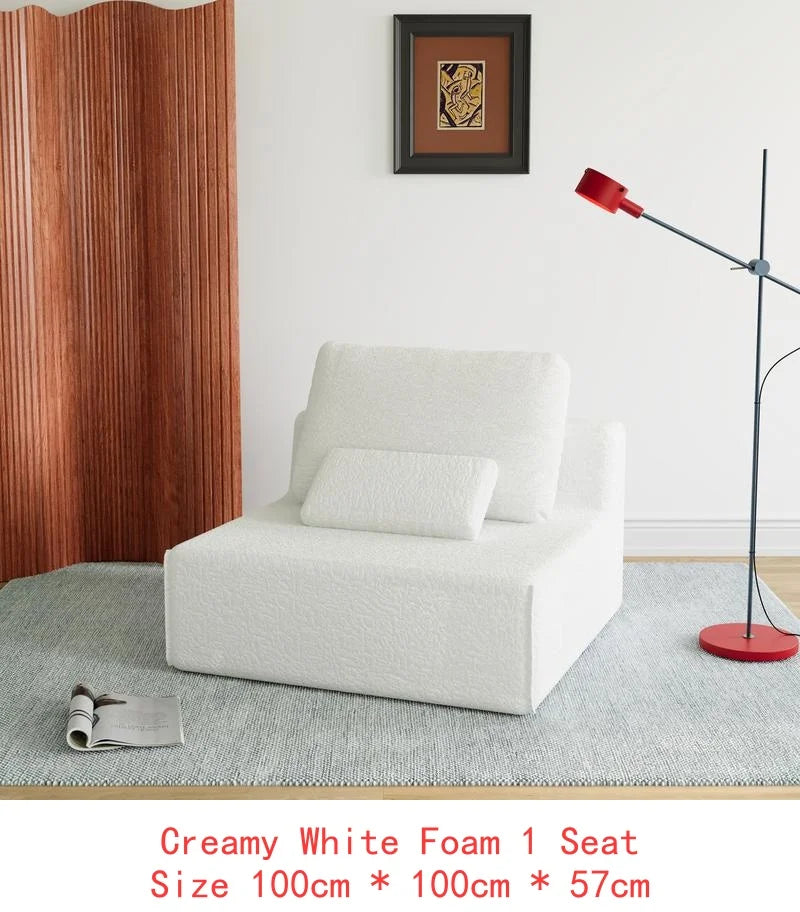 Oversized Modular Sectional Sofa, Luxury Boucle Couch Set, Convertible Compressed Sofa with Spacious Foam Filling for Living