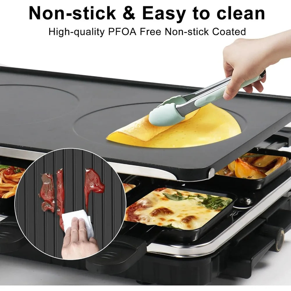 Raclette Grill Indoor Smokeless Korean BBQ Table 2 In 1