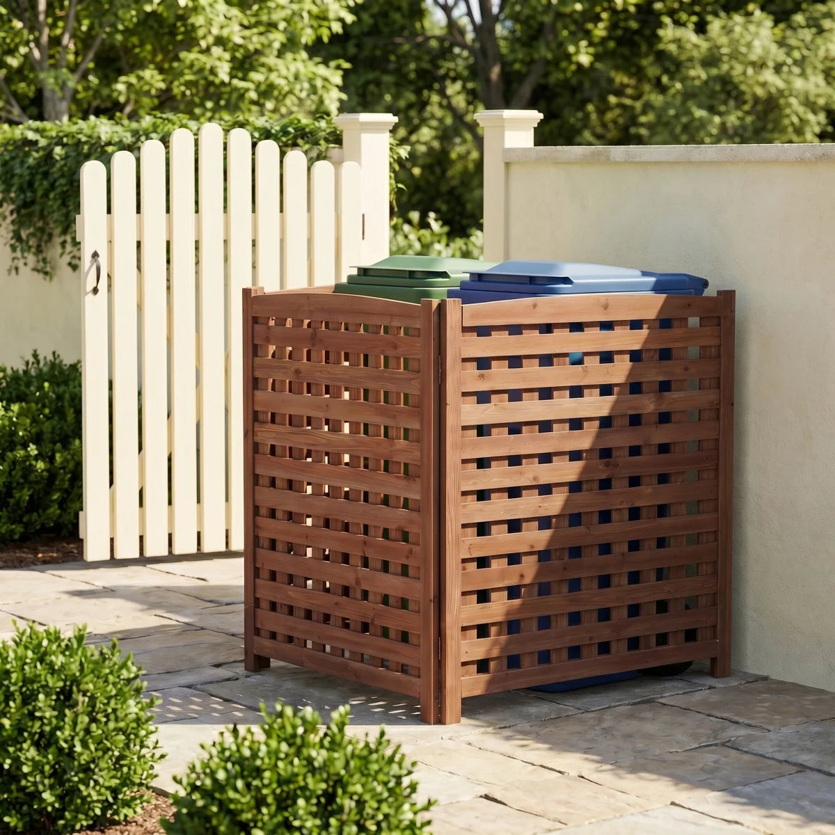 Raised Garden Bed with Trellis 2 Pack, Outdoor Wooden Planter Box & Plant Stand with Climbing Racks    RR