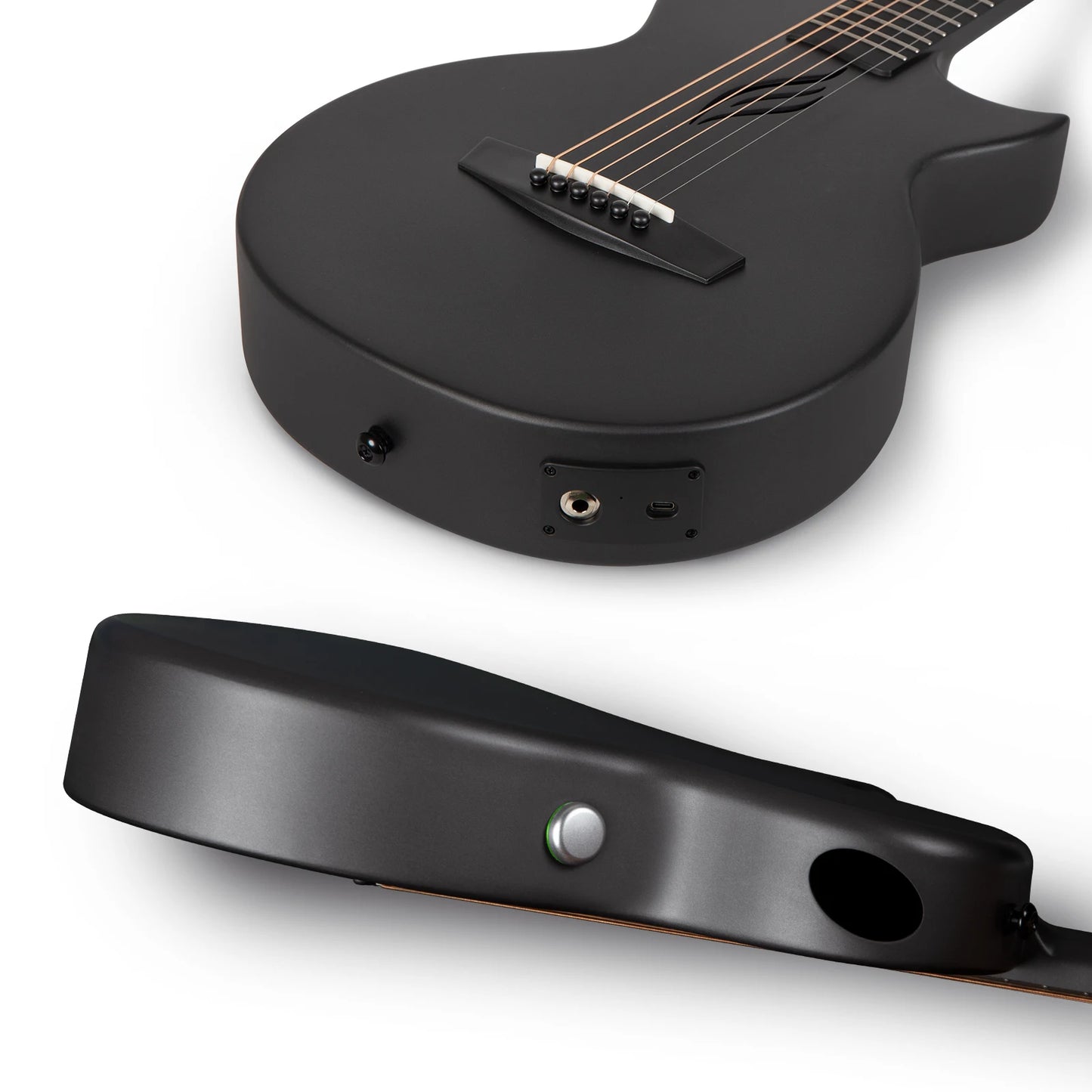 Enya Nova Go Sp1 Carbon Fiber Electric Acoustic Guitar 35 Inch with Pickup Case