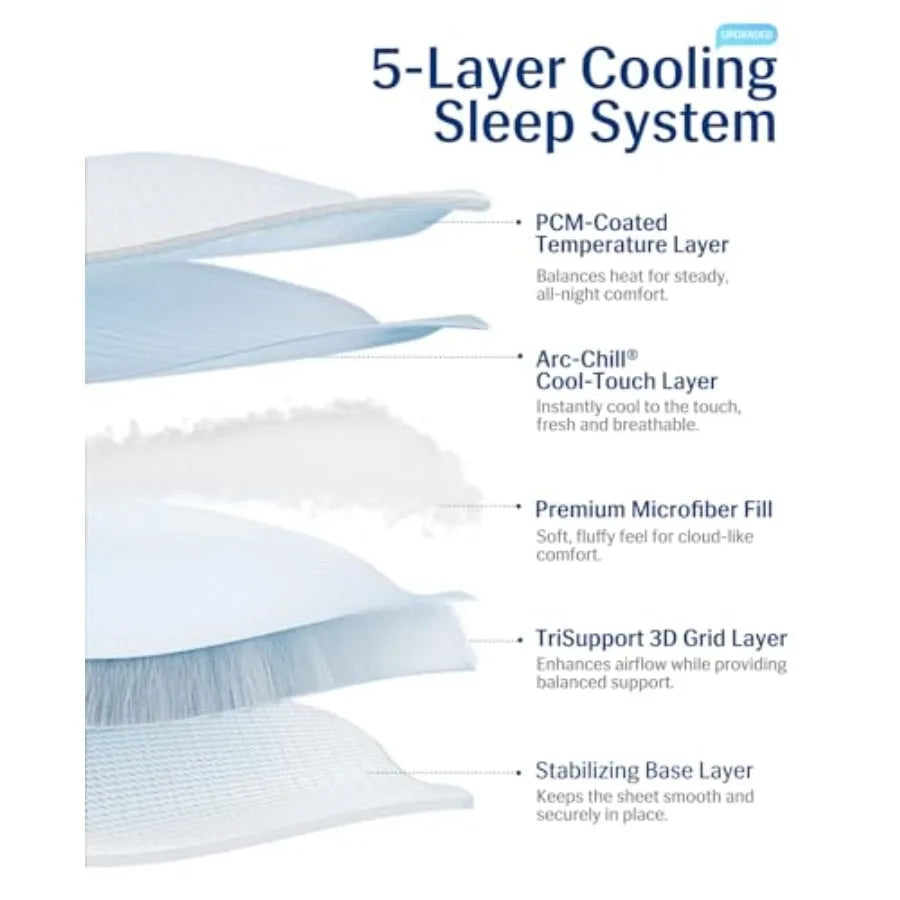 Cooling Mattress Pad Arc Chill 3.0 PCM Deep Pocket 18 Inch Washable Mat