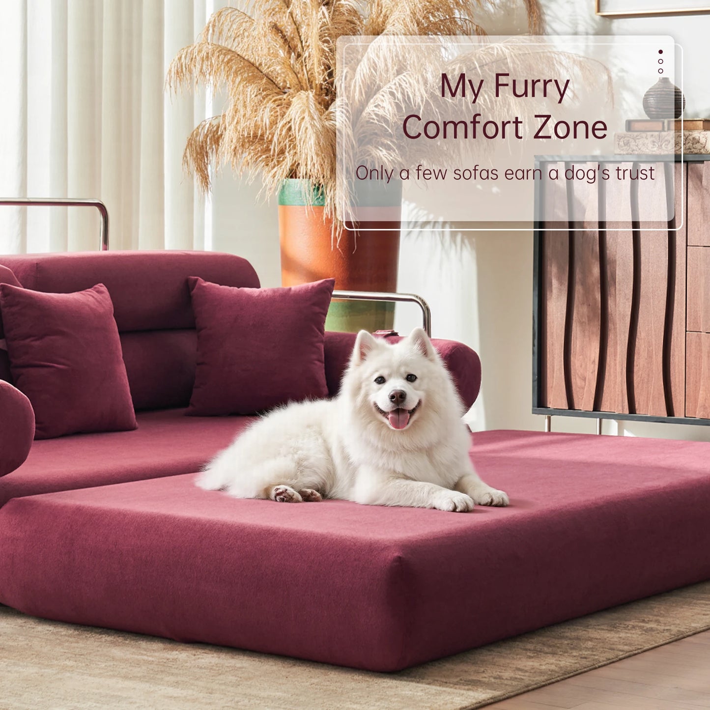 Convertible Sleeper Sofa With High Back Floor Couch Bed