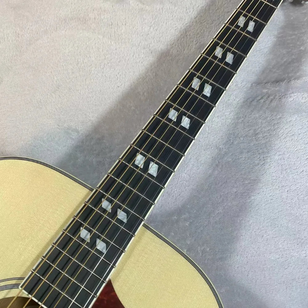 OUCEY 41 Inch Natural Wood Color Acoustic Guitar 6 Strings Spruce Top 20 Frets