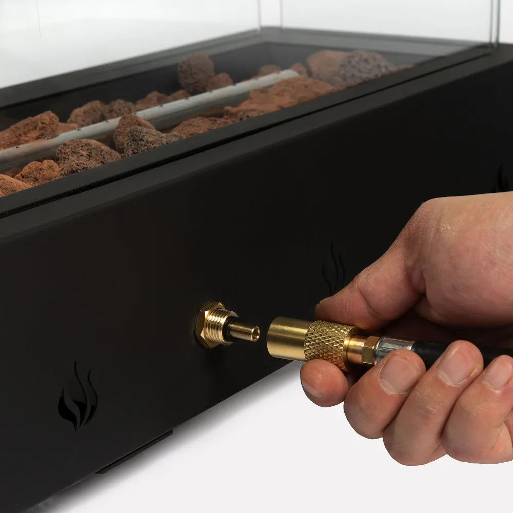 28 Inch Tabletop Propane Fire Pit With Quick Connect Joint