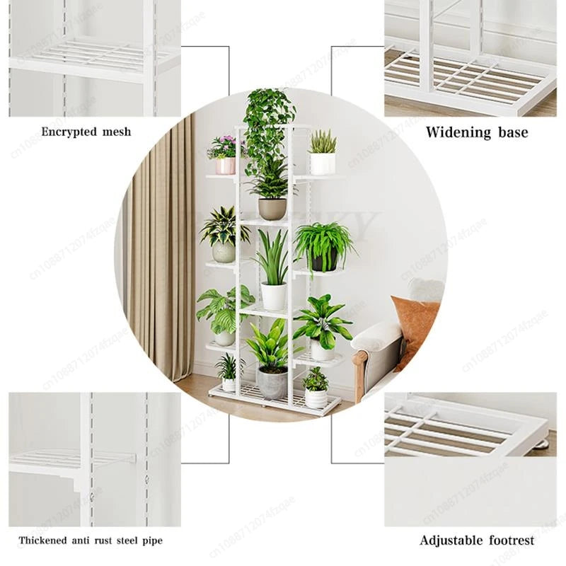 Indoor Plant Stand 5 Tier And 7 Tier Flower Rack Pot Shelf Storage Organizer