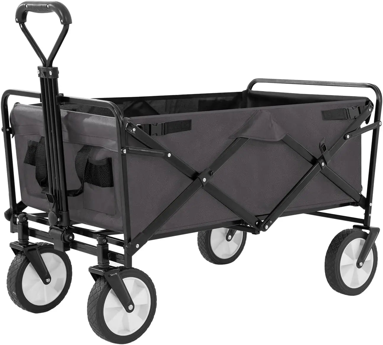 39 Inch Collapsible Wagon Folding Garden Cart 330 Lbs