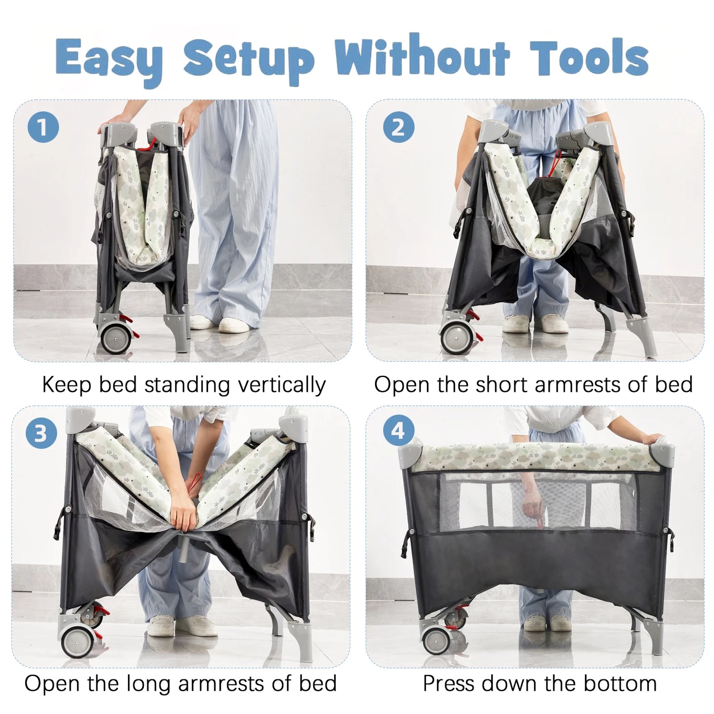 Pack N Play Portable Playard With Bassinet And Changing Table Newborn To Toddler