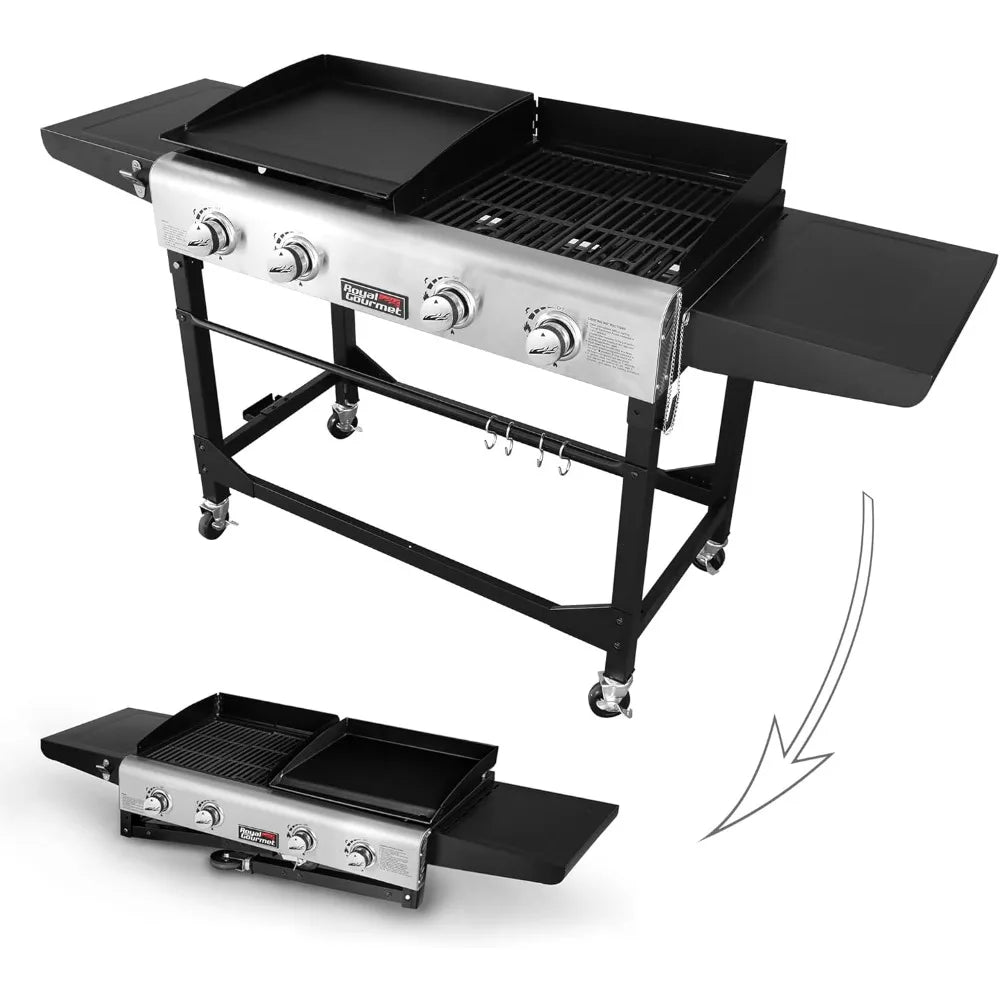 Royal Gourmet 4 Burner Propane Grill With Griddle And Cover