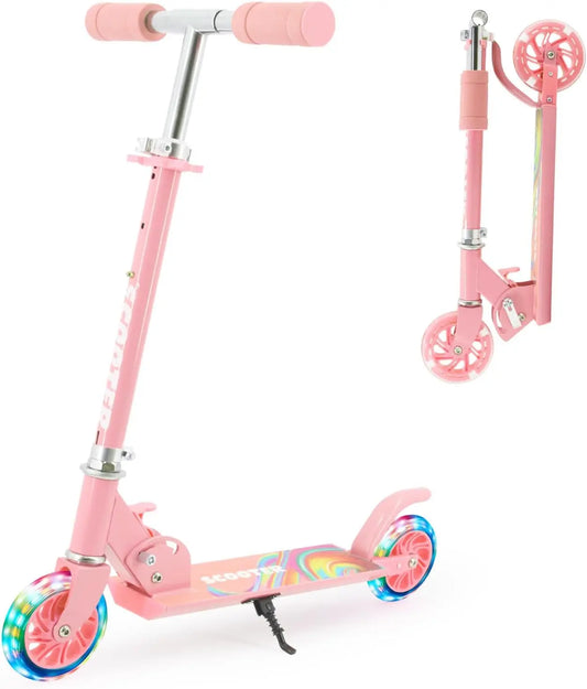 Easy Folding Kids Scooter With 3 Level Height Adjustment For Ages 3 To 12