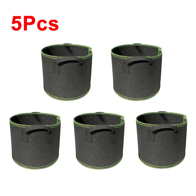 Thickened Nonwoven Grow Bags 1 to 12 Gallons with Handles for Vegetables