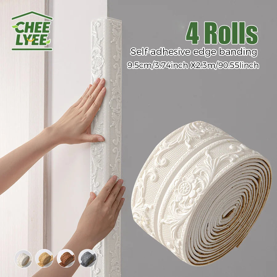 Self Adhesive Edge Banding Strip 8mm Foam Peel And Stick For Indoor Areas