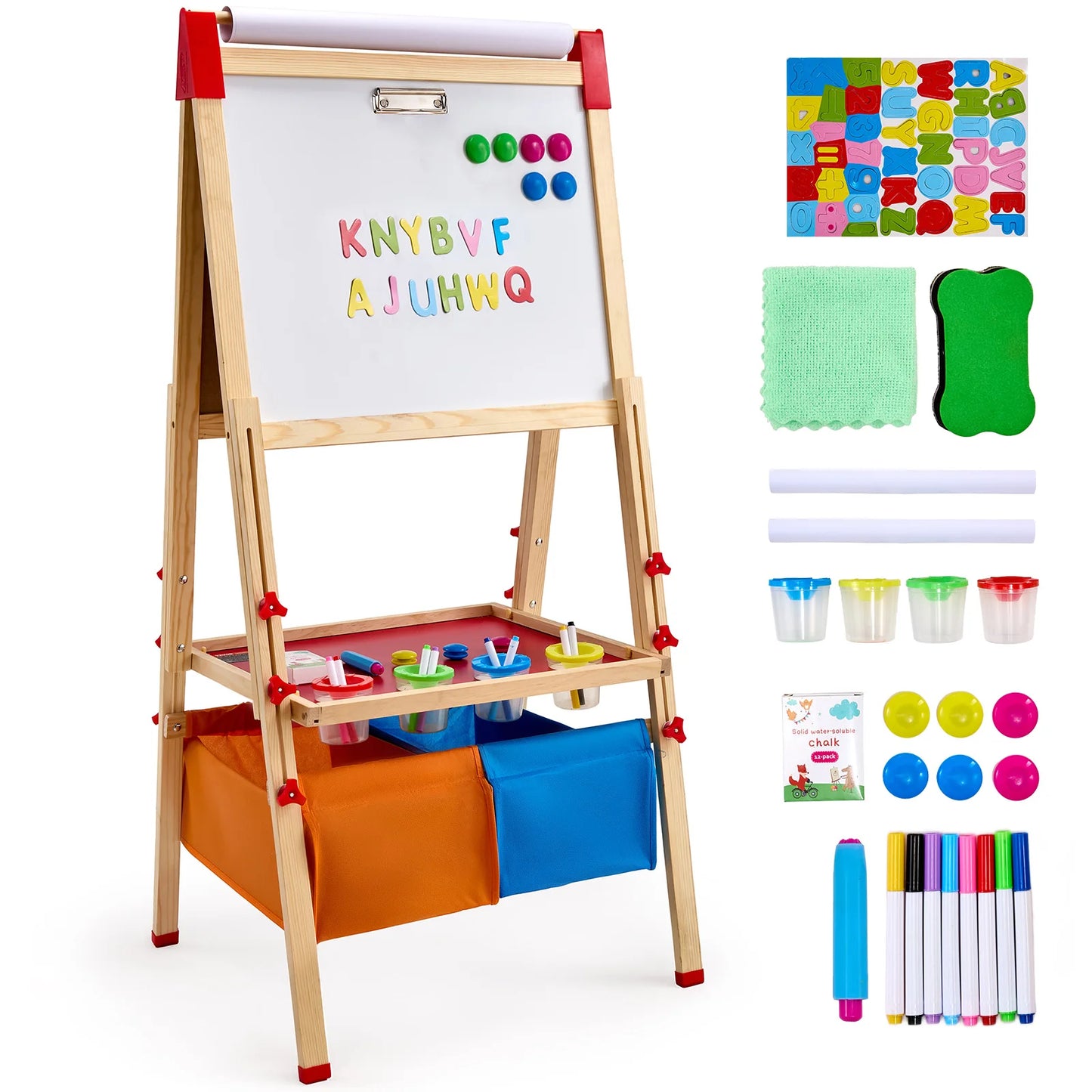 SucceBuy Children Magnetic Drawing Board WordPad Baby Color Graffiti Standing Art Easel Educational Drawing Toys  for Kids Girl