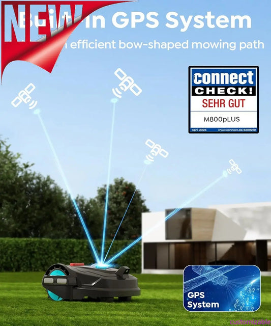 Customizable Cordless Robot Lawn Mower GPS Navigation App