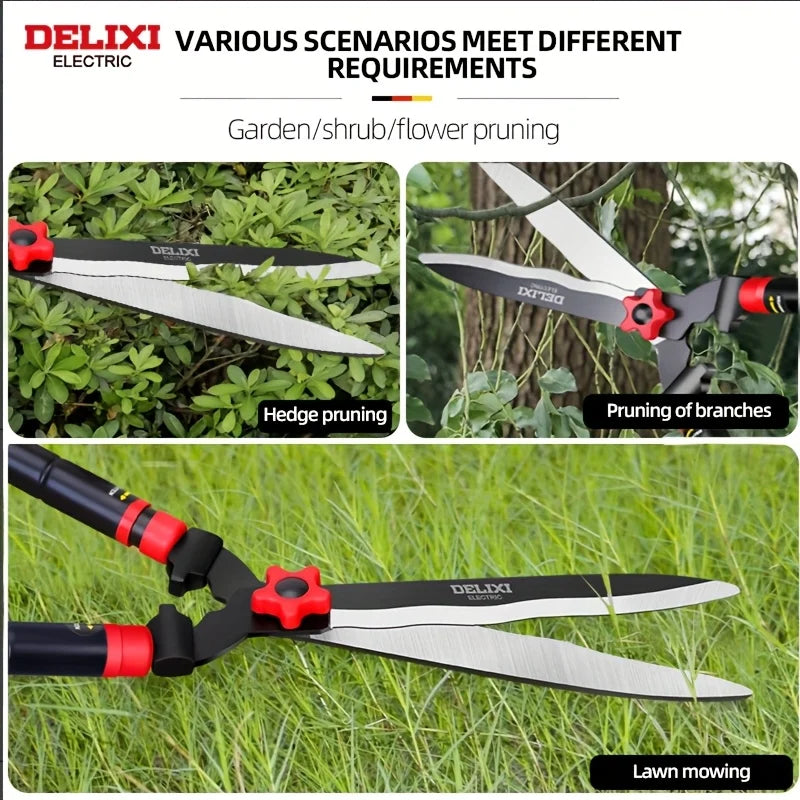 DELIXl ELECTRlC Brand Garden Hedge Shears, 10in/12inManual Hedge Clippers For Shaping Shrubs And Trimming Bushes