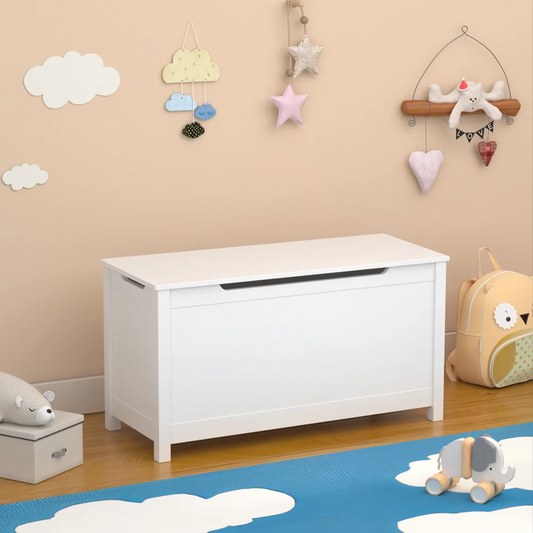 Wooden Toy Chest Playroom Kids Toy Box Storage Organizer