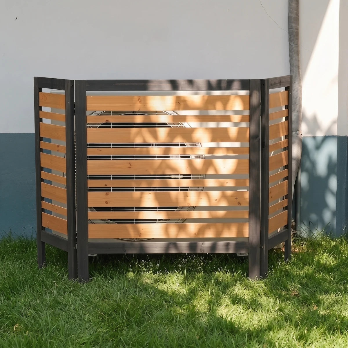 Raised Garden Bed with Trellis 2 Pack, Outdoor Wooden Planter Box & Plant Stand with Climbing Racks    RR