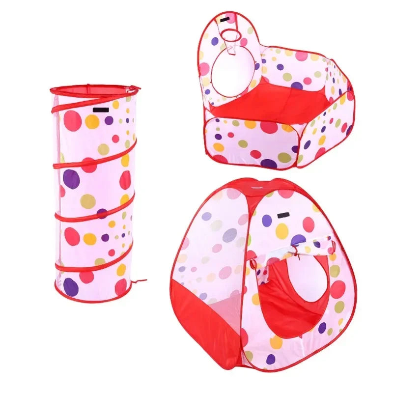 3Pcs/Set Children Baby Play House Tent Tunnel Ball Pool Pop Up Kids Indoor Outdoor Toys