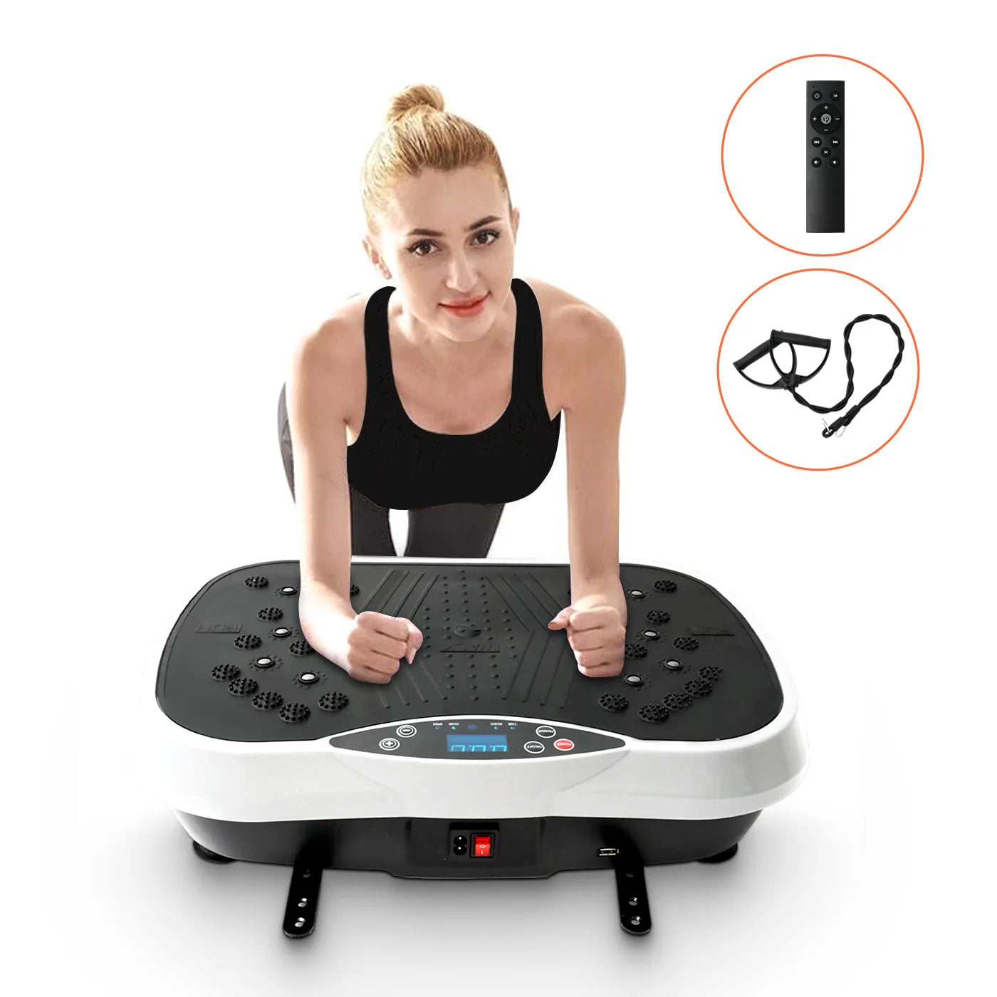 Vibration Plate Exercise Machine Fat Burning Home Fitness Equipment Portable