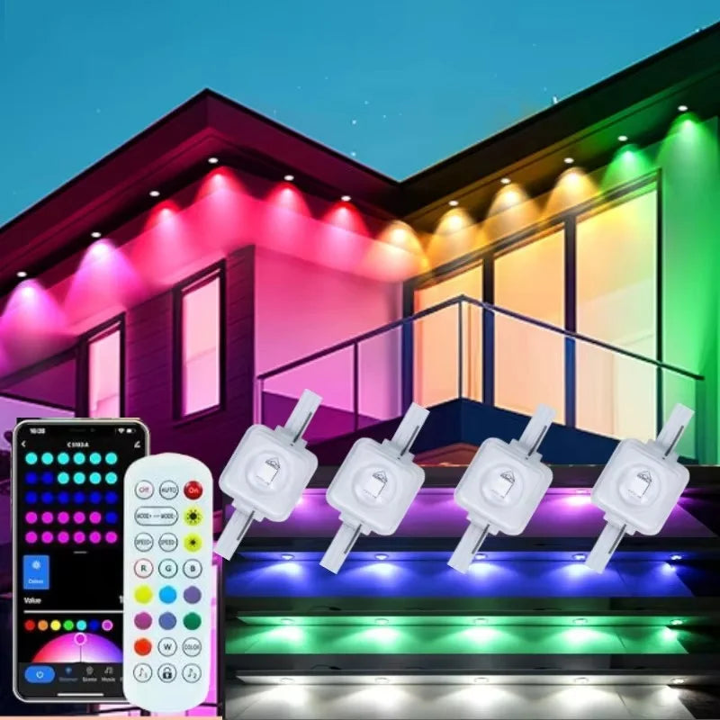 IP67 Waterproof Outdoor String Lights With App Remote Control And Music Sync