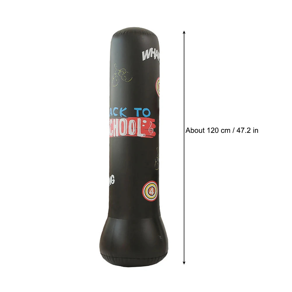 1.6M Inflatable Boxing Bag For Kids And Adults, Standing Punching Bag