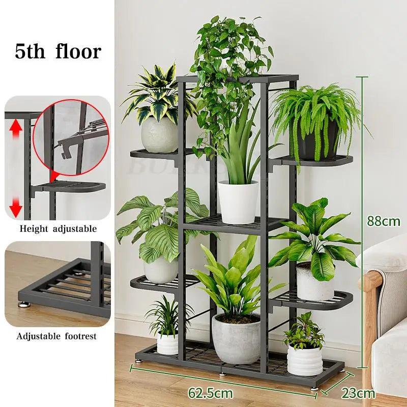 Indoor Plant Stand 5 Tier And 7 Tier Flower Rack Pot Shelf Storage Organizer