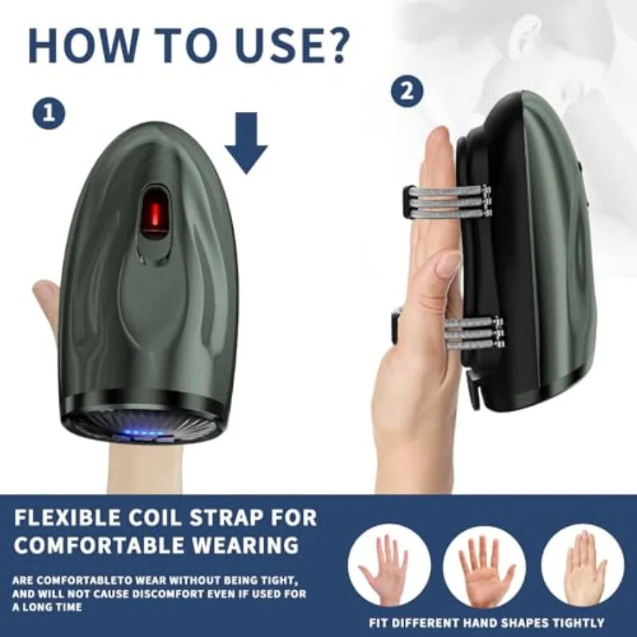Cordless Handheld Massager 5 Speed Settings 5 Modes For Neck Arms Hands