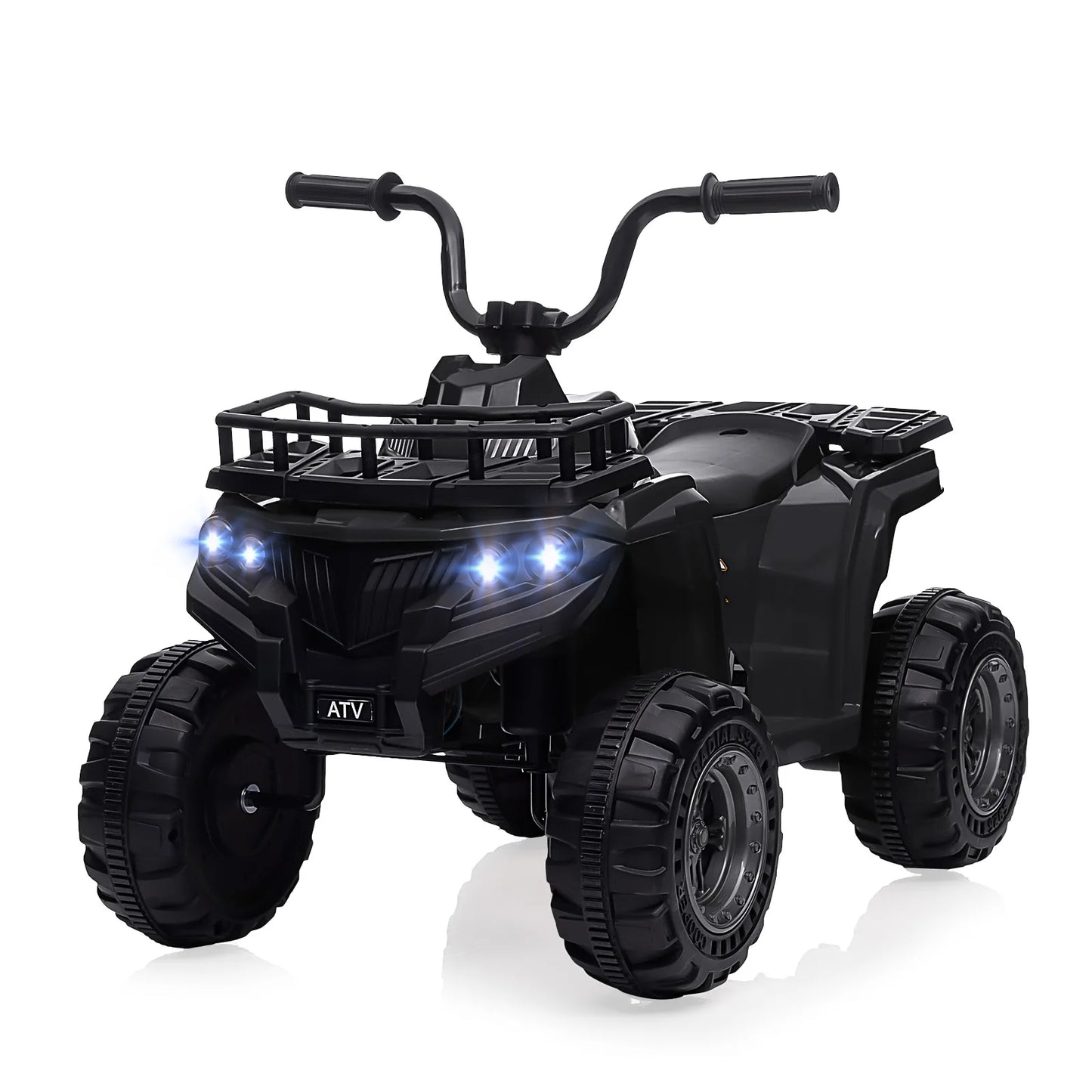 12V Kids Ride On ATV With Bluetooth Audio High Low Speed LED Headlights Radio