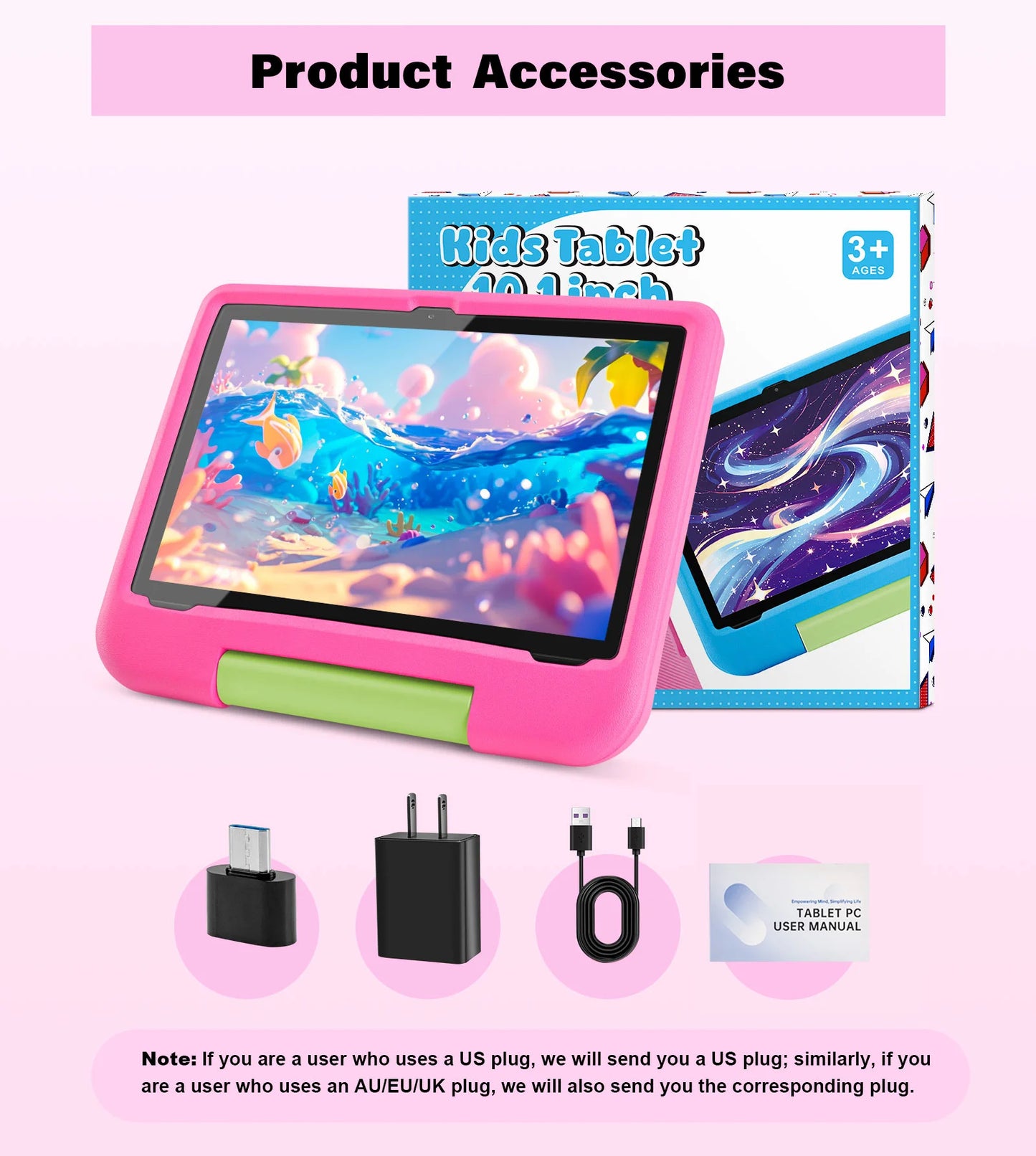 ANRY Kids Android Tablet 10.1 Inch Octa Core 8GB RAM 64GB ROM IPS Touch Screen