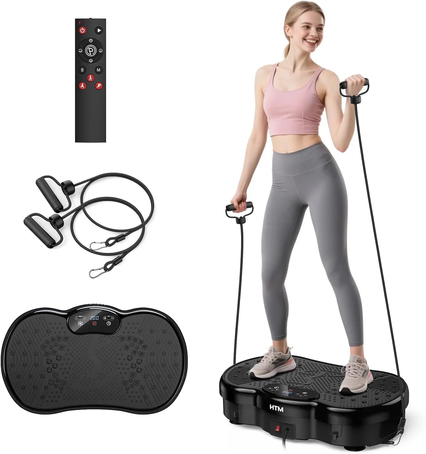 Vibration Plate Exercise Machine With 120 Speed Levels Calorie Tracking Home Gym