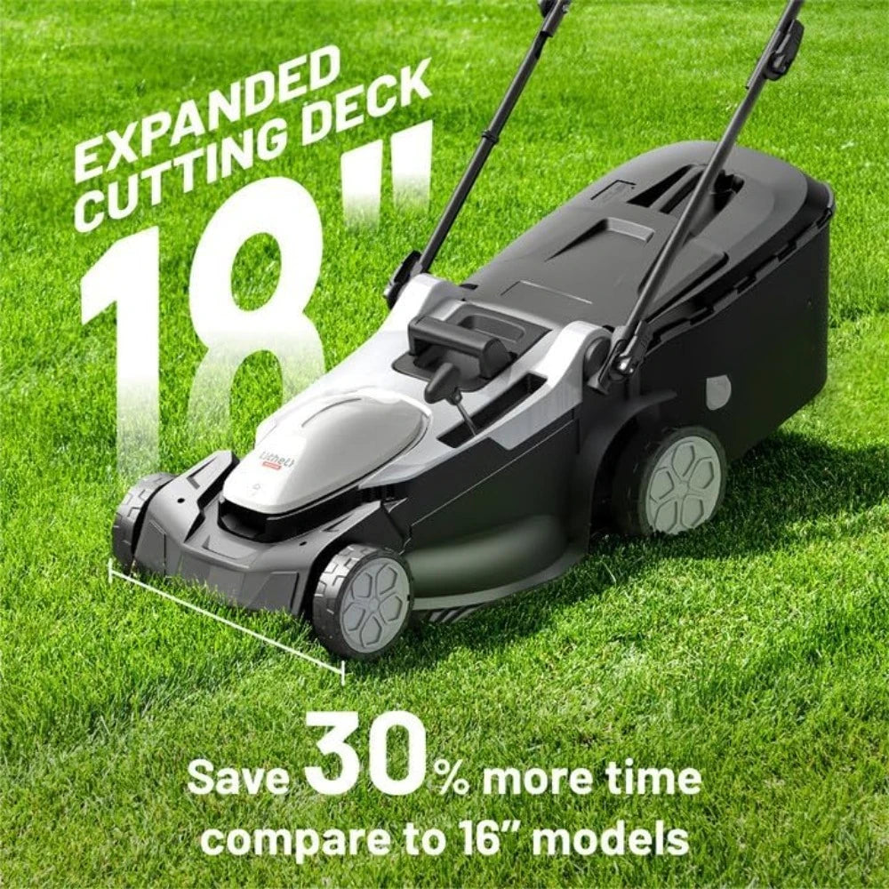 18-inch 40V Brushless Lawn Mower for Garden Yards, Lightweight Cordless Lawn Mower Battery Powered with 6-Position Heigh