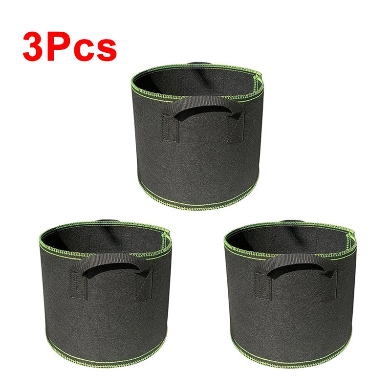 Thickened Nonwoven Grow Bags 1 to 12 Gallons with Handles for Vegetables