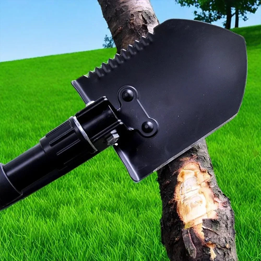 Multifunctional Garden Shovel 3-in-1 Folding Military Shovel for Camping, Fishing, Portable field survival tools