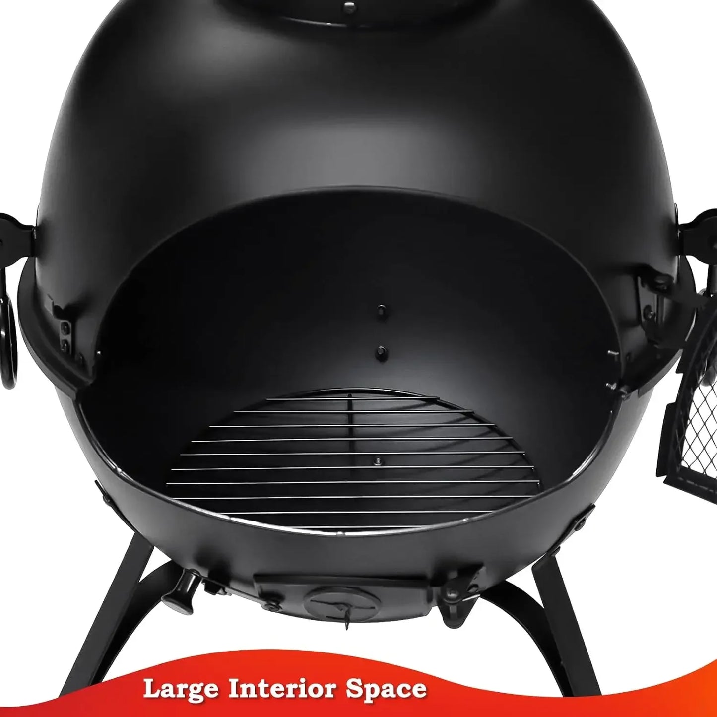 Prairie Fire Outdoor Chiminea Fire Pit With Chiminea Cover Rust Free Iron Black