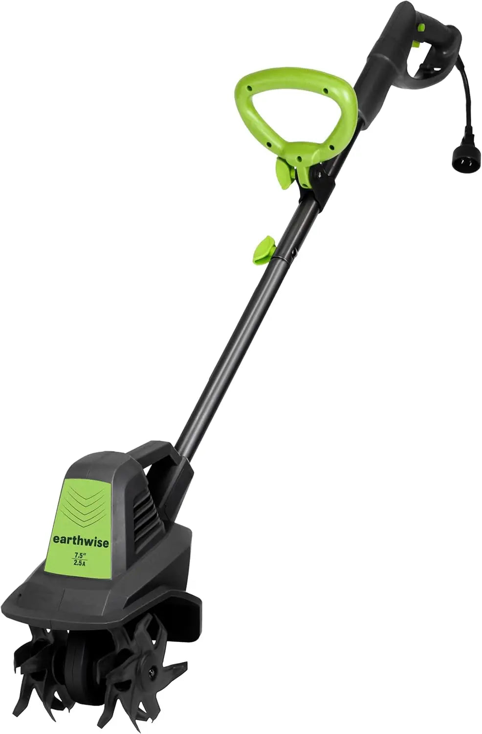 7.5 Inch Corded Electric Tiller Cultivator With 2.5 Amp Motor Lightweight Design