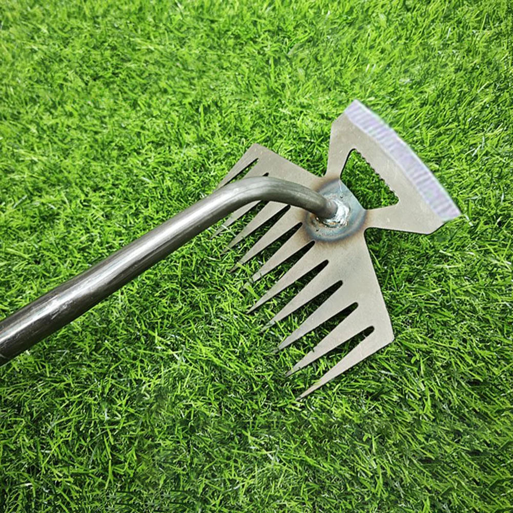 Multifunctional Garden Rake And Hand Weeder Weed Puller For Soil Loosening