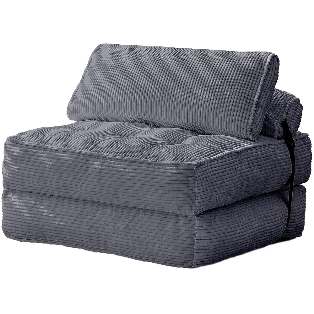 Folding Sofa Bed Convertible Chair With Corduroy Fabric