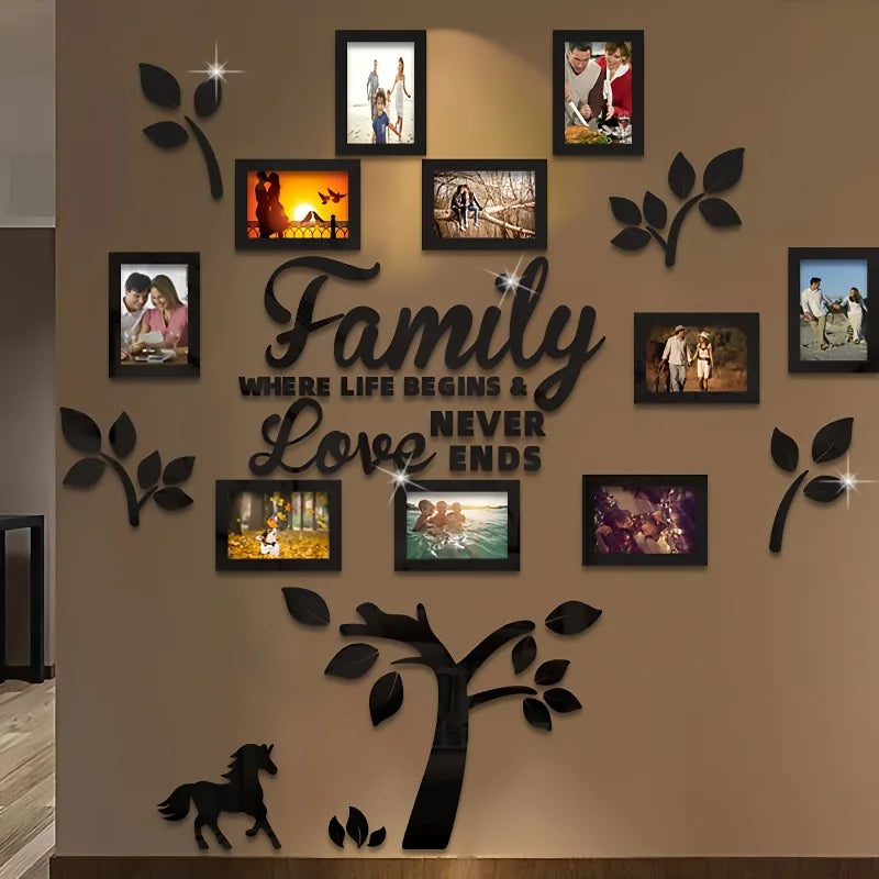 3D Acrylic Photo Wall Decor DIY Customizable Collage Kit