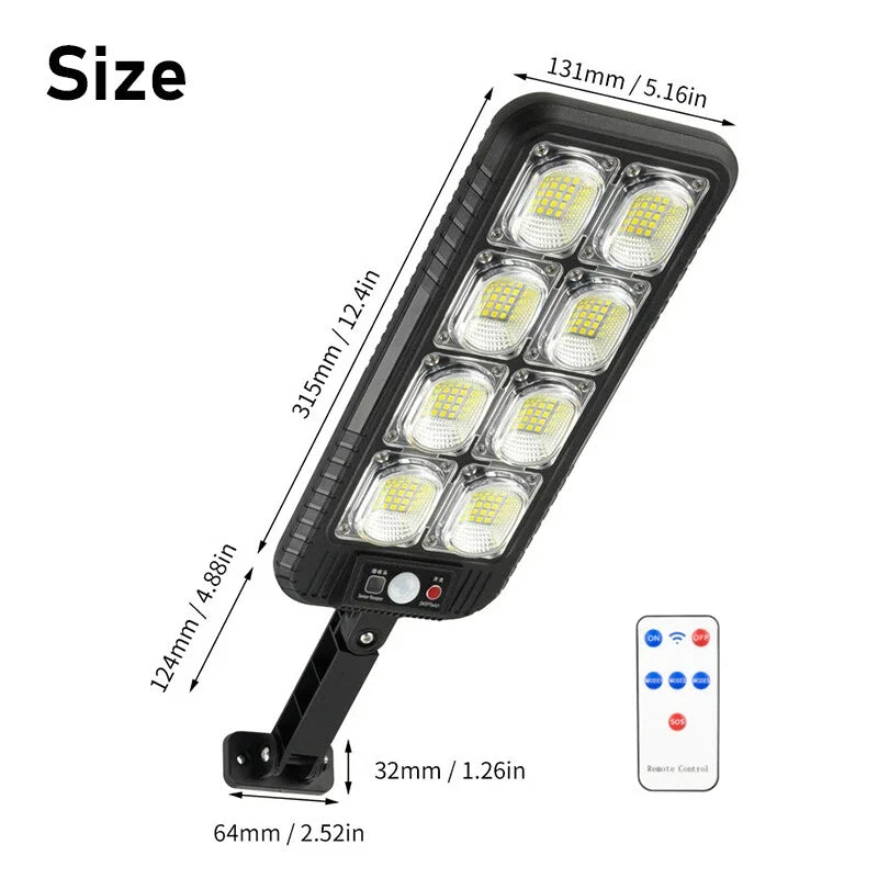 Outdoor Solar Street Light Motion Sensor LED Wall Lamp