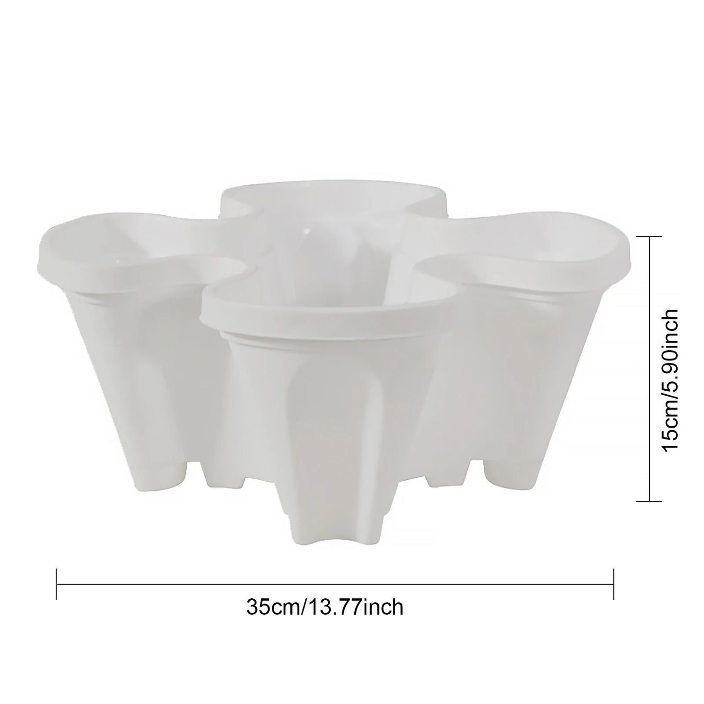 Stackable Vertical Planter Pots For Garden Strawberry Plants