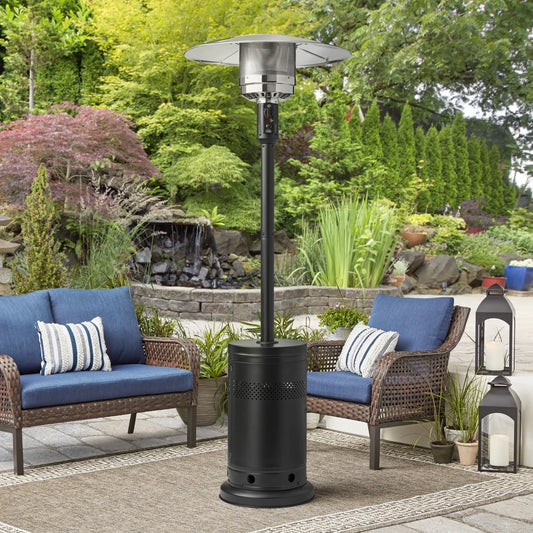 48000 BTU Propane Outdoor Freestanding Patio Heater Black