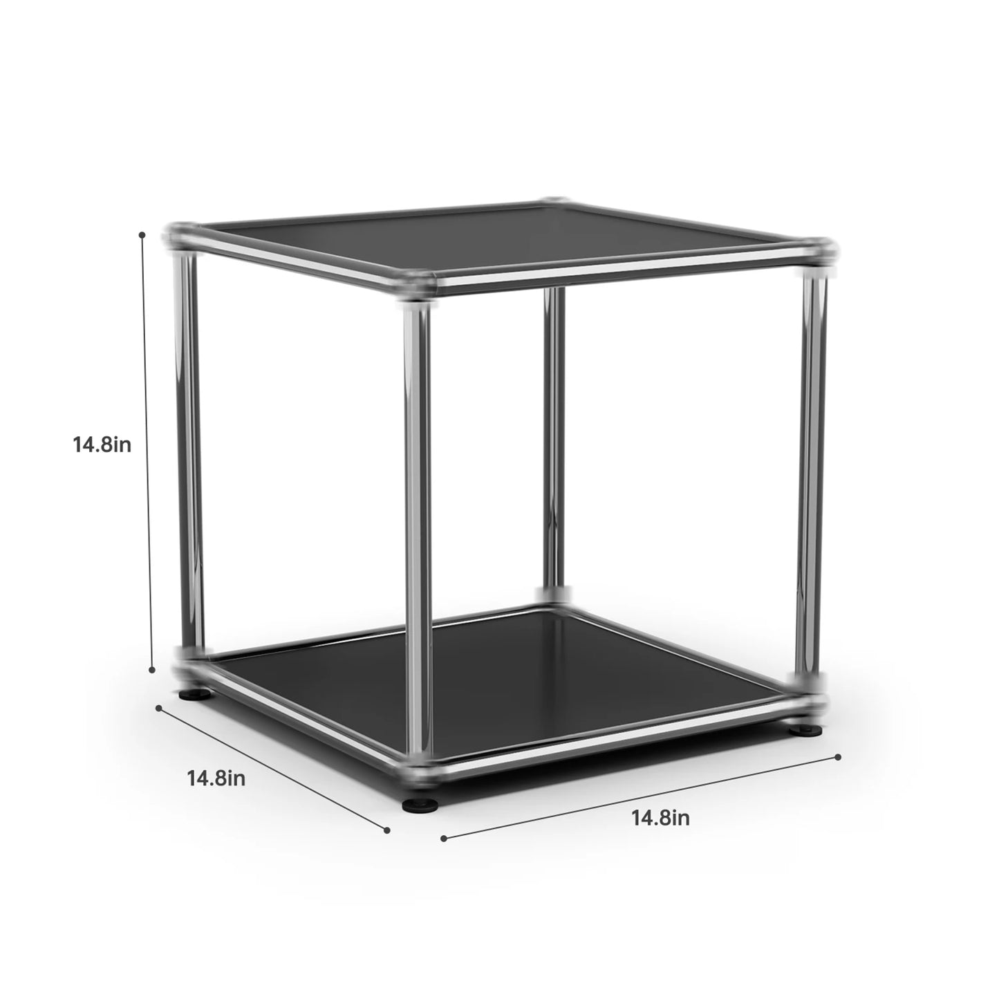 Modern Stainless Steel Storage Cabinet TV Stand Multi Shelf Organizer For Home