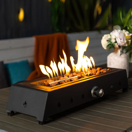 28 Inch Tabletop Propane Fire Pit With Quick Connect Joint