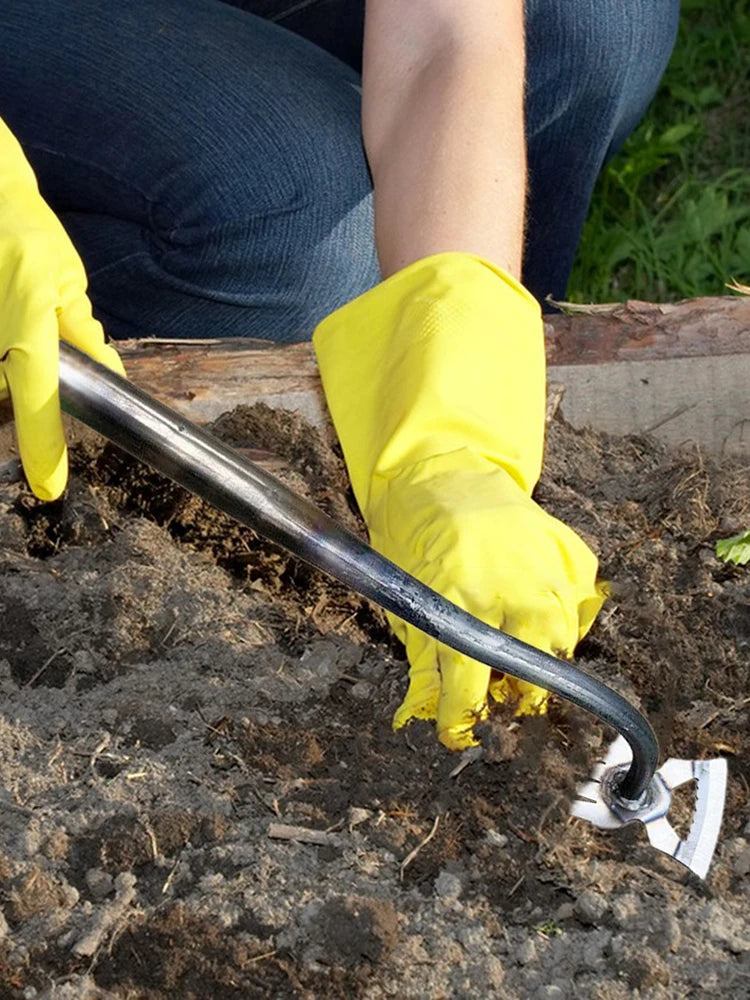 Multifunctional Garden Rake And Hand Weeder Weed Puller For Soil Loosening