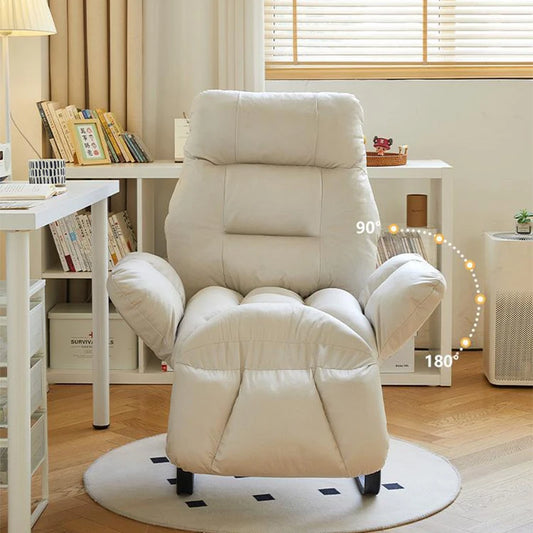 Sofa Chair Recliner With Large Seat Cushions And Adjustable Backrest For Bedroom