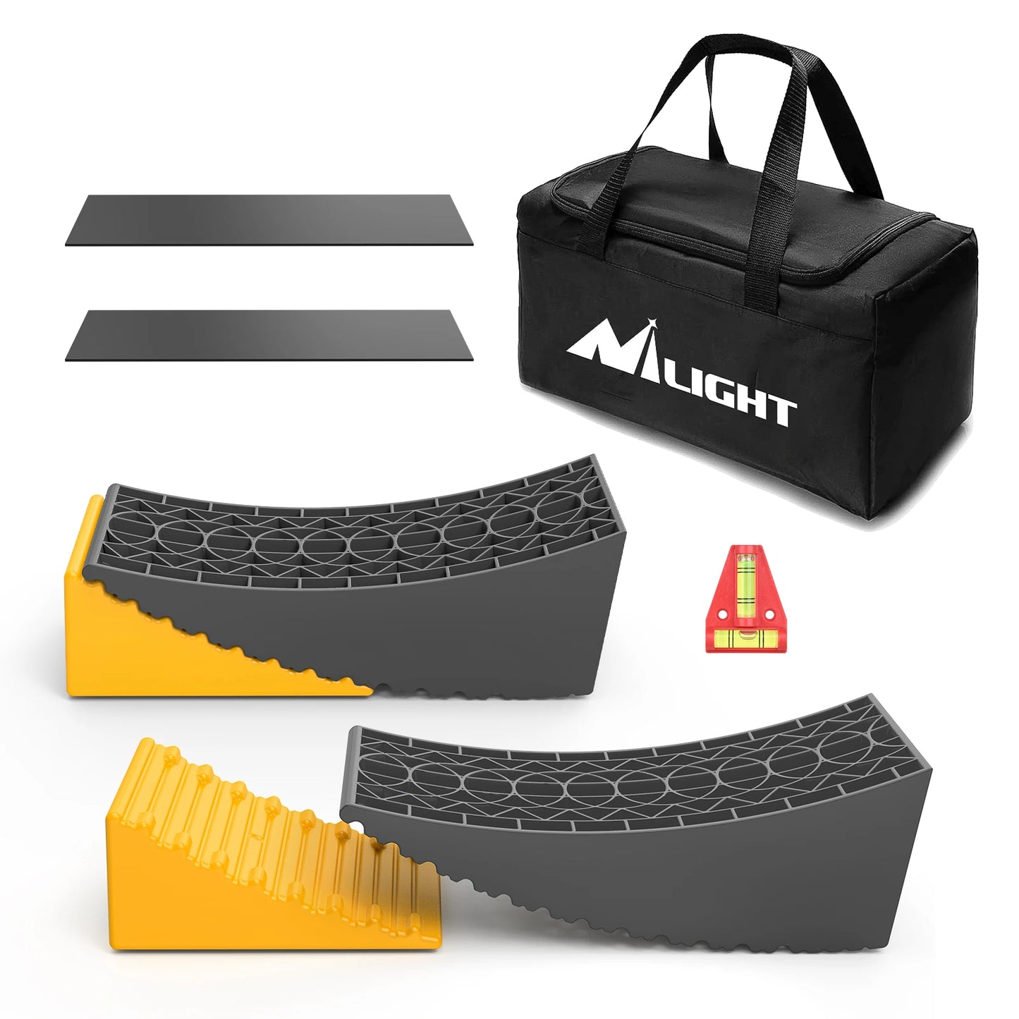 Nilight RV Leveler 2 Pack Camper Leveling Blocks Dual Axles Up To 35000 Lbs
