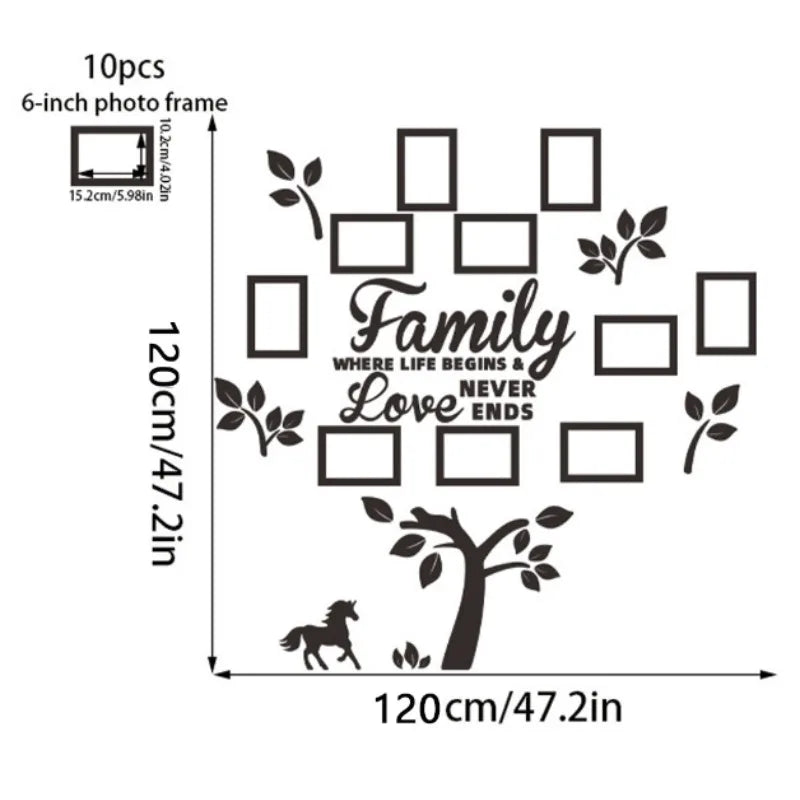 3D Acrylic Photo Wall Decor DIY Customizable Collage Kit