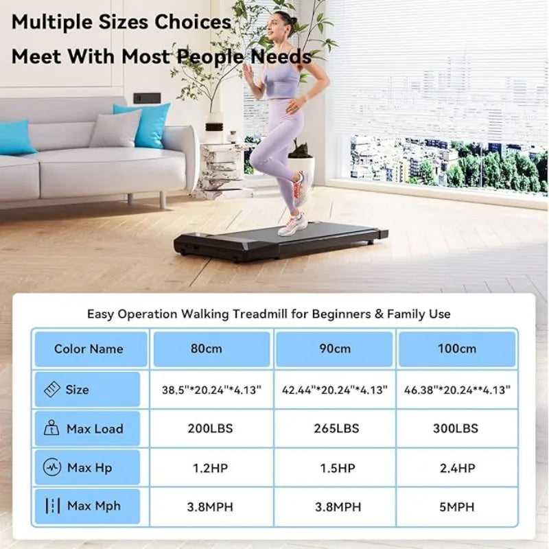 Superun 2 In 1 Home Office Walking Treadmill Two Point Five HP With App Remote