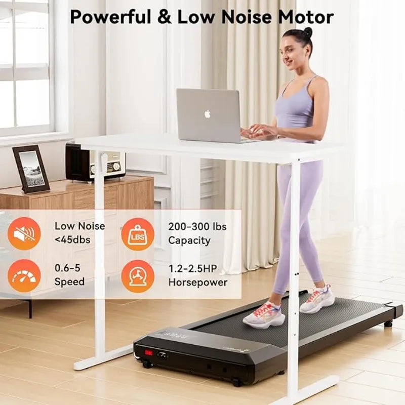Superun 2 In 1 Home Office Walking Treadmill Two Point Five HP With App Remote